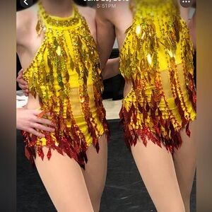 Kids Sequin Dance Costume